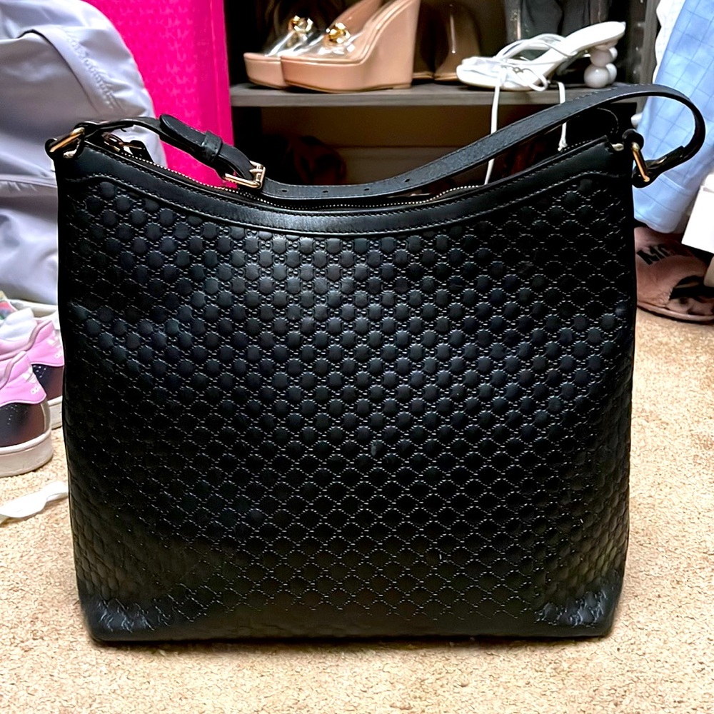 Black Gucci handbag